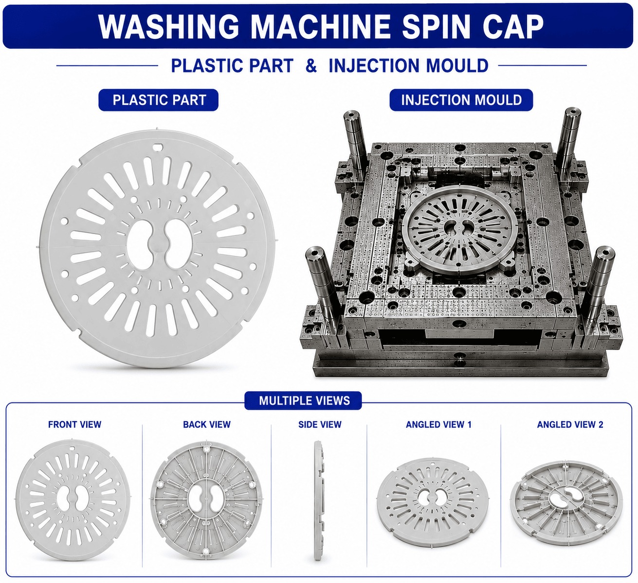 Washing Machine Plastic Spin Cap